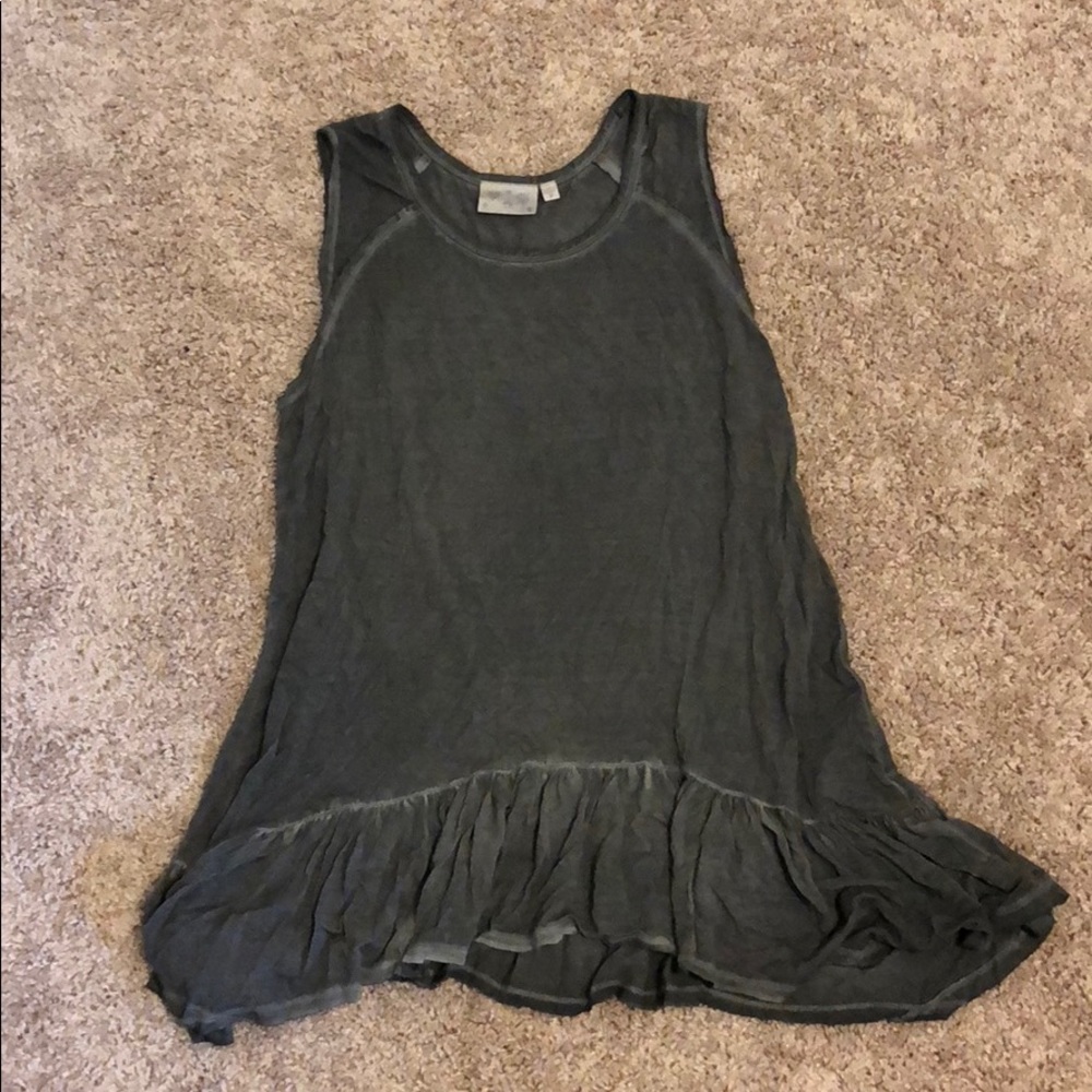 Tunic Tank with ruffled bottom